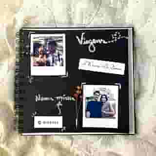 Scrapbook Álbum De Fotos Preto 20 Folhas / 40 Páginas