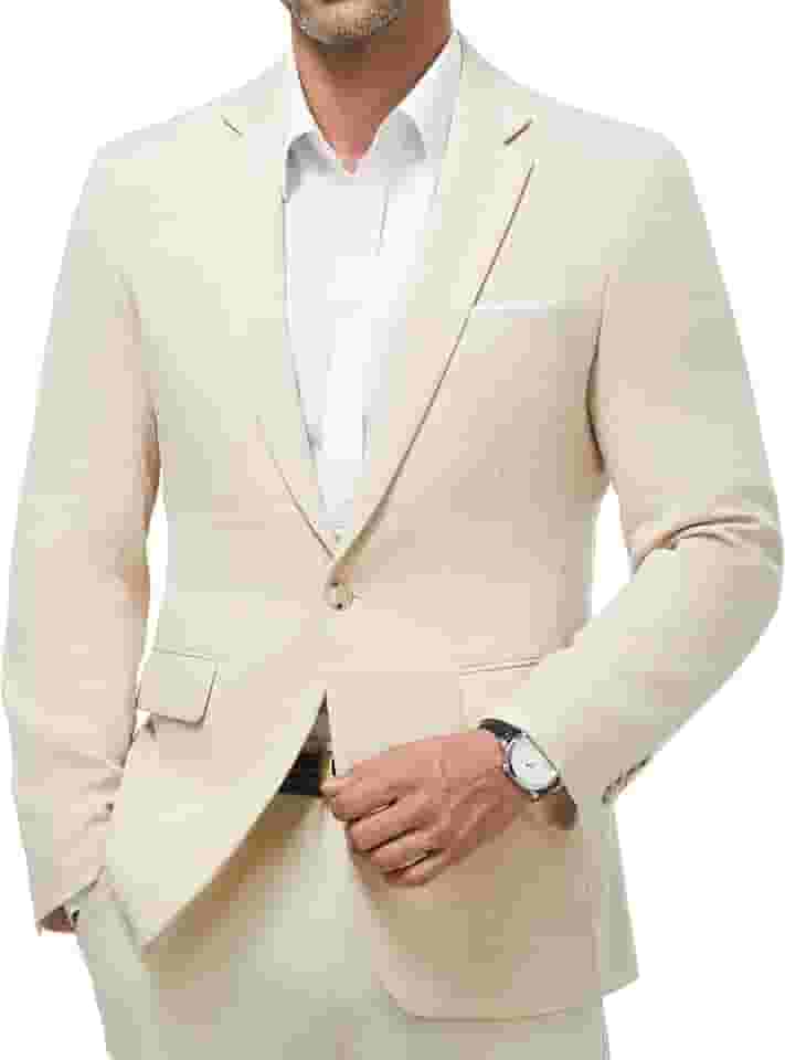 Blazer masculino casual esportivo leve com um botão