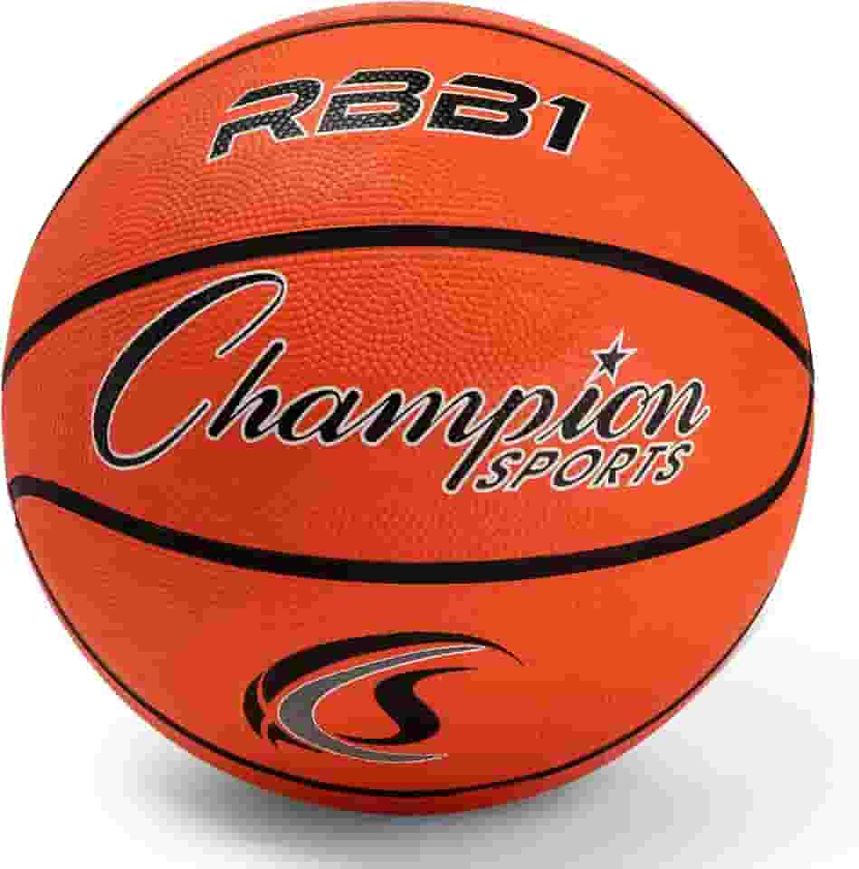 Champion Sports Bola de basquete de nylon com capa de borracha resistente oficial