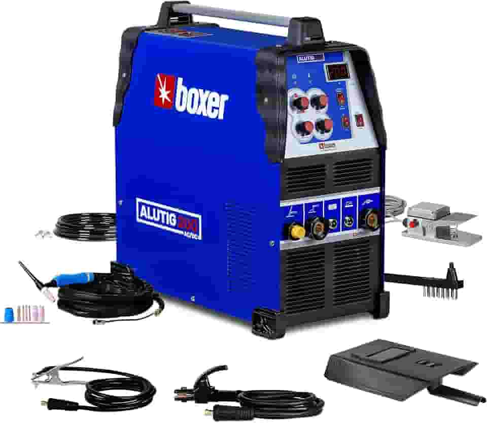 Máquina de solda ALUTIG200ACDC Tig 200A AC/DC 110/220V Boxer