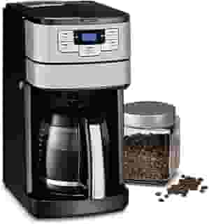 Cuisinart DGB-400 Máquina de café automática para moer e preparar 12 xícaras, preto/prata