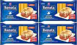Kit com 4 pacotes de Massa de Sêmola com Ovos para Lasanha Pré-Cozida de 200g cada - Renata