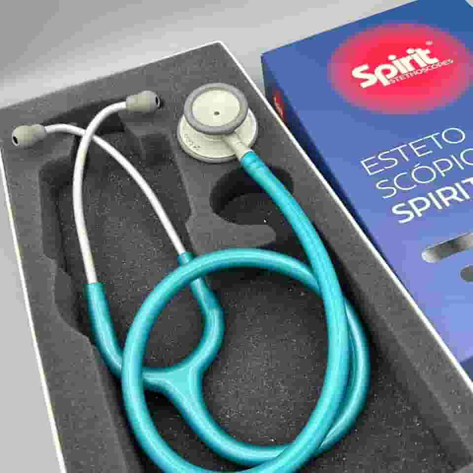 Estetoscópio Spirit MD Pro-Lite Adulto e Infantil Verde Perolizado