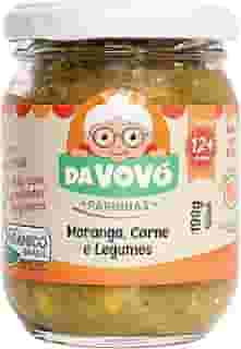 Da Vovó, Papinha infantil, Linha+12, Orgânica, Sabor Arroz, Moranga, Carne e Legumes, 200ml