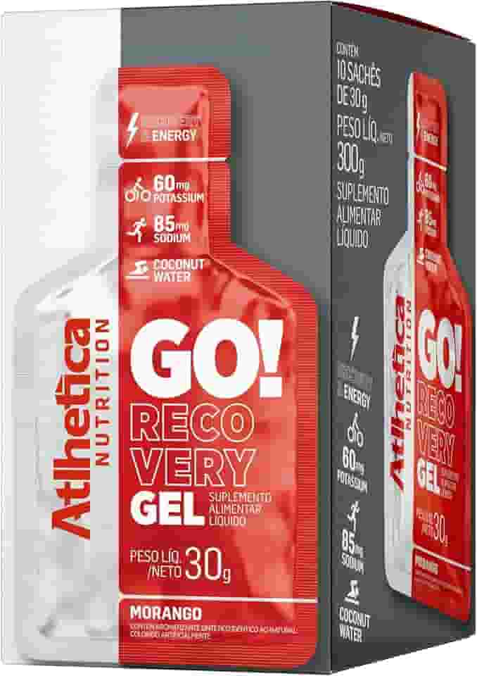 Atlhetica Nutrition Go Energy Gel (10 Sachês) - Sabor Morango