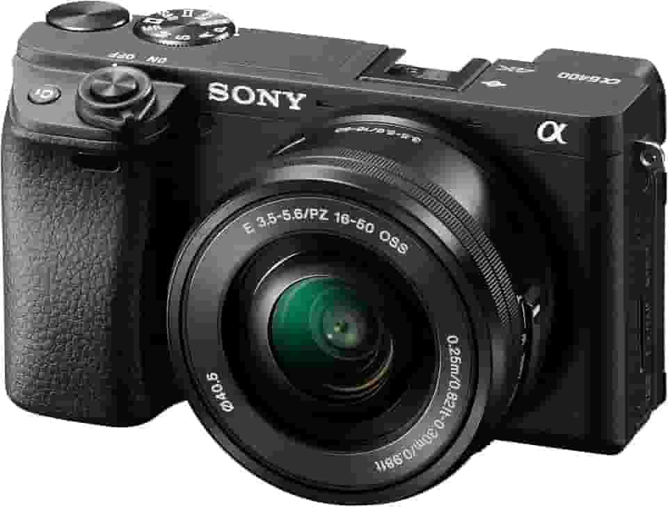 Sony Câmera Mirrorless Alpha A6400: Câmera Digital Compact Aps-C Intercambiáveis ​​Com Foco Automático De Olhos Em Tempo Real, Vídeo 4K, Tela Flip & 16-50Mm Lente E Câmeras Compatíveis Com Montagem
