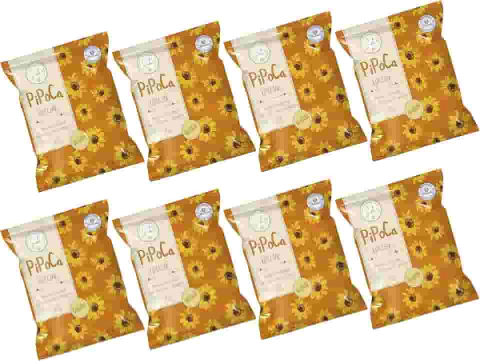 Kit 8 Pipocas Gourmet Sinta+ Cúrcuma Salgada 400g – Vegana, Artesanal, Sem Glúten e Sem Lactose