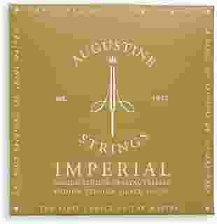 Augustine Strings Imperial Medium Tension - Cordas de guitarra clássica de nylon cristal premium - Produzidas em Nova York pelo fabricante da corda de nylon original - 1 conjunto