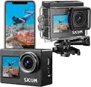 SJCAM SJ4000 Câmera Ação Tela Dupla, Filmadora 4K Prova Dagua, Estabilização EIS de 3 Eixos de 40 MP Camera Sport 170°FOV