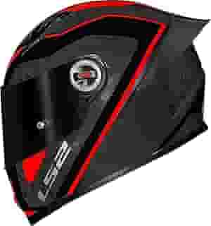 Capacete Masculino Ls2 Ff358 S Striker Vermelho Spoiler Moto