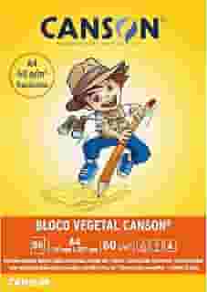 CANSON Escolar, Papel Vegetal Semitransparente em Bloco, Tamanho A4