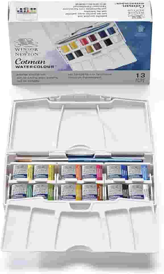 Estojo Aquarela Winsor & Newton Cotman Pocket Plus C/13 Peças