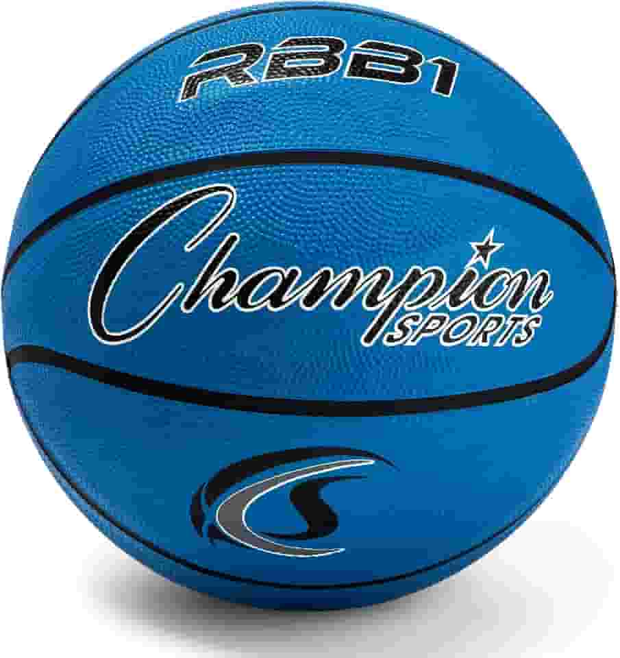 Champion Sports Bola de basquete de nylon com capa de borracha resistente oficial