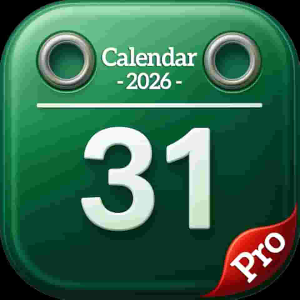 Calendar 2026 – Planner & To-Do List Organizer | Smart Task & Productivity App for Fire Tablets & Phones