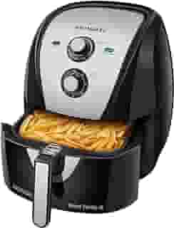 MONDIAL Fritadeira Sem Óleo Air Fryer 6L, Preto/Inox, 1900W, 110V - AFN-60-BI