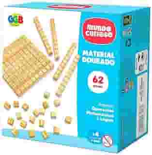 GGB Plast Material Dourado Madeira 62 Peças