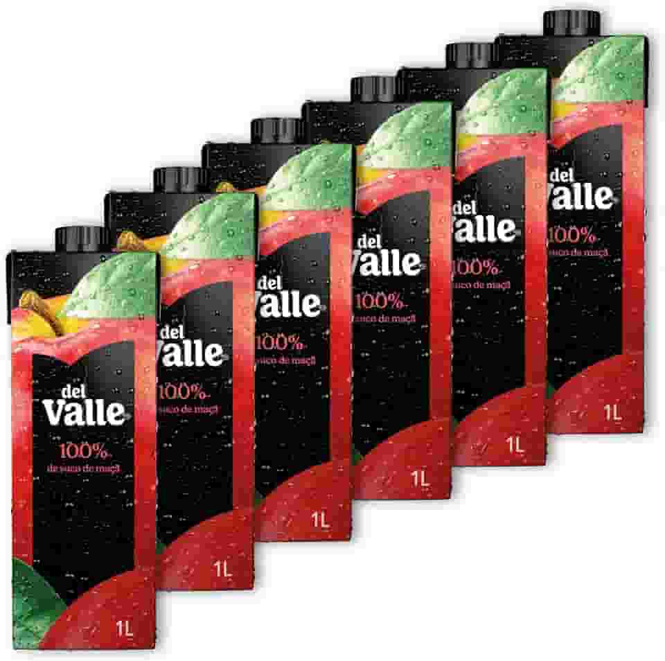 Pack de DEL VALLE 100% MAÇÃ 1L 6 unidades