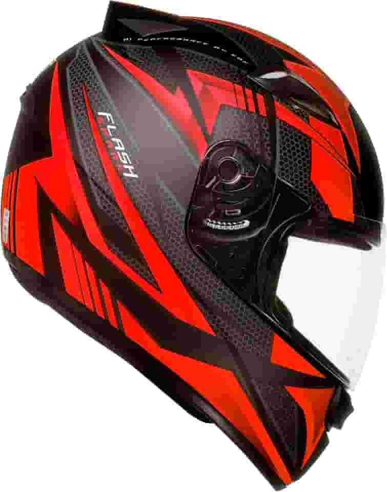 Capacete Ebf New Spark Flash 61/Preto Fosco/Vermelho