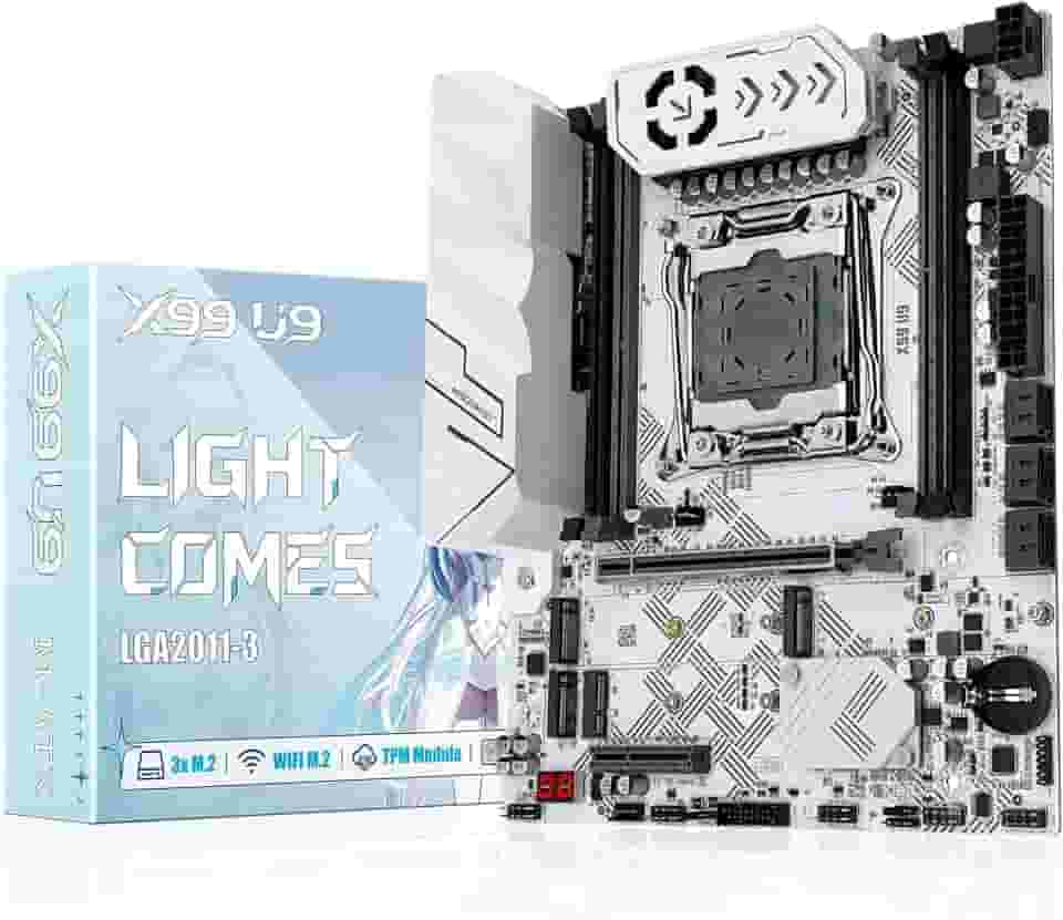 MACHINIST Placa mãe X99 LGA 2011-V3 suporta CPUs Intel Xeon E5 V3 V4 e Core i7 5ª 6ª série (M-ATX, 4-Channel DDR4, NVME M.2, PCIe 3.0, WiFi M.2, Gigabit Network, SATA 6Gbps, USB 3.0), X99 U9