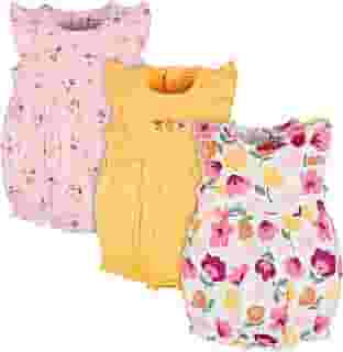 Macaquinho 3-pack Romper ONESIESMeninas