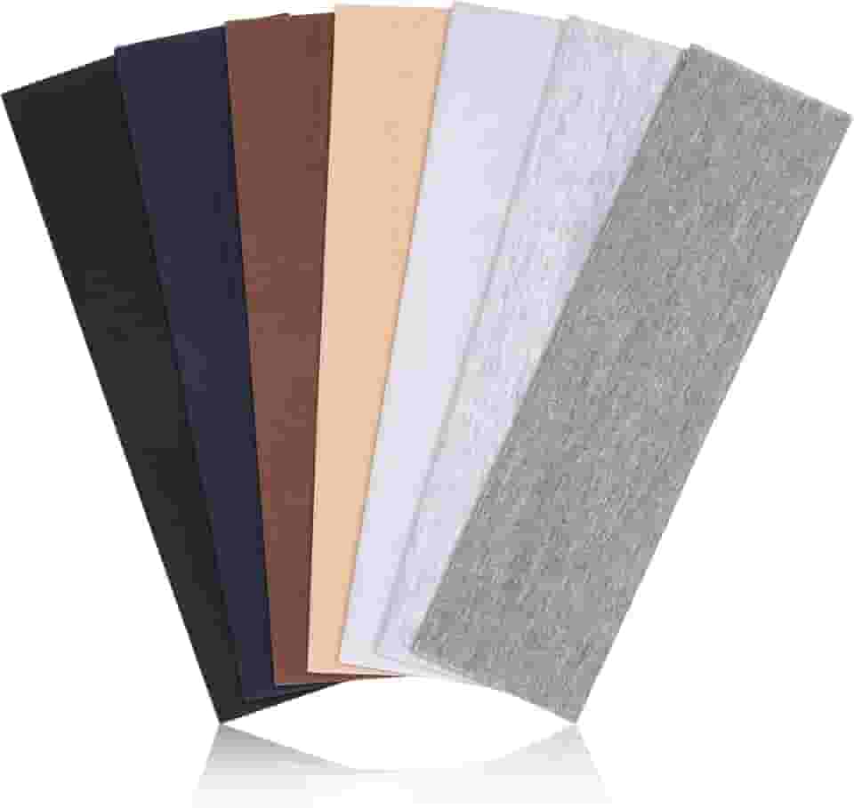 Faixas de cabelo femininas antiderrapantes – 7 peças de faixas de cabelo esportivas modernas para cabelo feminino, tecido de algodão macio, faixas elásticas para mulheres, para treino, ioga,