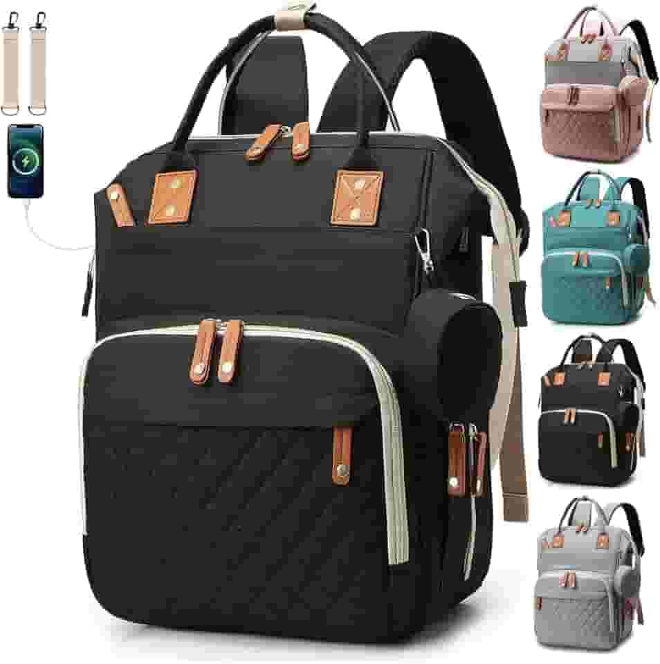 Bolsa Mochila Maternidade Impermeável Multifuncional- Estilo e Praticidade para Mamães Modernas, Com Grande Capacidade para Todo o Essencial do Bebê