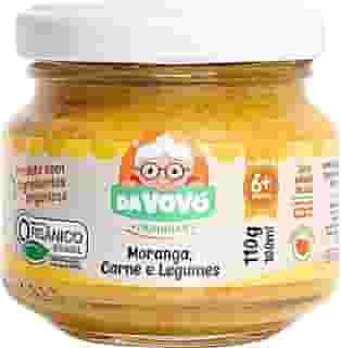 Da Vovó, Papinha Infantil, Linha +6, Orgânica, Sabor Moranga, Carne e Legumes, 100ml