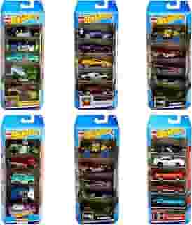 Pacote 5 Carros Sortidos, Hot Wheels, Mattel, Multicor - não é possível escolher as cores
