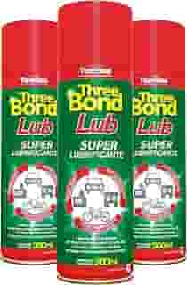 Desengripante ThreeBond LUB 300ml | Kit com 3 Unidades | Proteção Contra Corrosão, Repele Água e Reduz Atrito