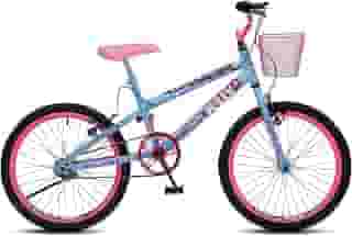 Colli Bike, Bicicleta Jully, Aro 20 Aero 36 Raias, freios V-Brake Dianteiro e Traseiro, Suporte de guidão Down Hill e Cestinha
