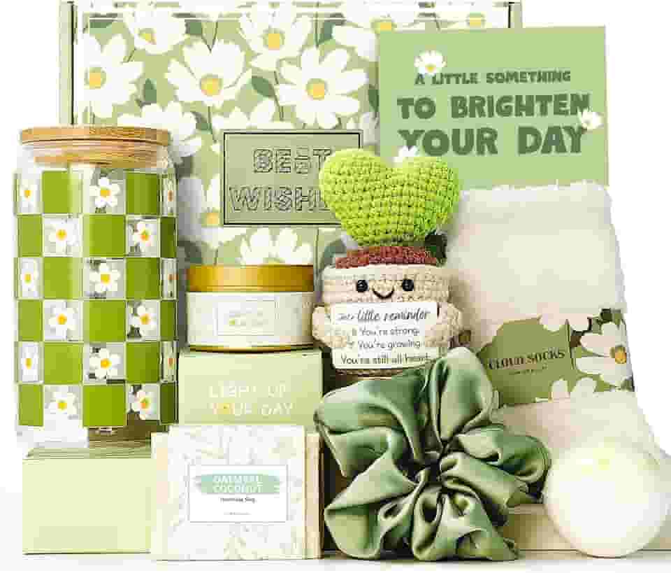 Cestas de presente para mulheres, presentes de aniversário exclusivos para mulheres, presentes inspiradores para melhor amiga, presentes de spa, presente de Natal para mulheres, conjunto de caixa para