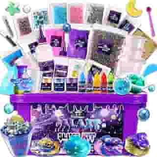Fnylague Kit De Slime Galáctico Para Meninas E Meninos 8 A 12 Anos | Faça Você Mesmo Crianças Com Efeitos Que Brilham No Escuro, Conjunto Criador Espaço Fazer Slimes Brilhantes Divertidos Galácticos