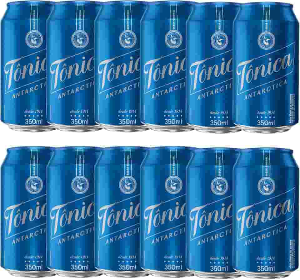Pack de Água Tônica Antarctica Lata 350ML, 12 unidades