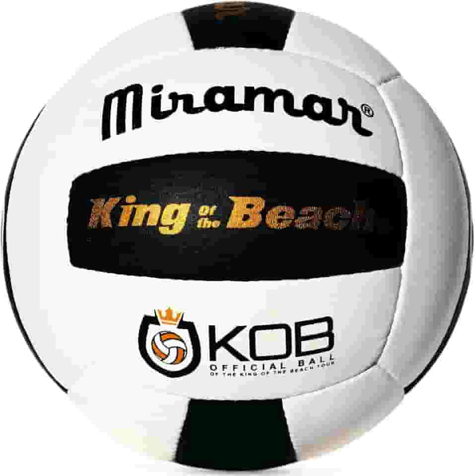Bola de vôlei Mikasa Miramar® King of The Beach®, preto/branco