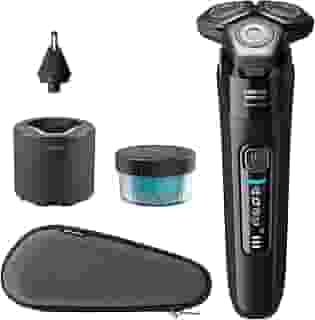 Philips Barbeador elétrico seco e molhado Shaver Series 9000, com sistema de barbear Lift and Cut e tecnologia SenseIQ, aparador pop-up