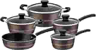 Jogo Panelas Alum 5Pc Sicilia Cinza Tramontina