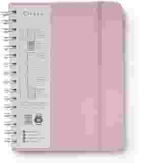 Planner Wire-o Pastel, Rosa, Mensal e Semanal, 96 Folhas, Papel Pólen 80g/m², Tamanho A5 (Grande)