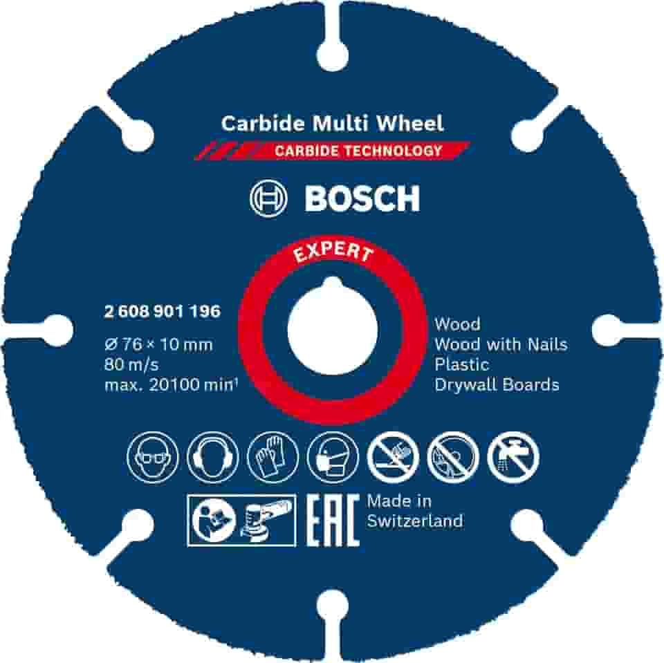 Bosch Disco de corte EXPERT Carbide Multi Wheel 76 mm, 10 mm
