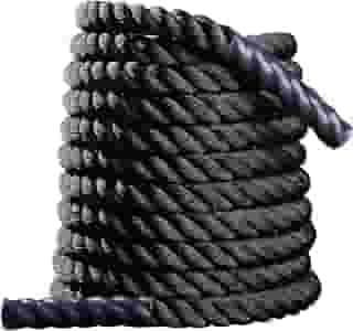 JustGoFit Corda Naval Funcional 10m x 7Kg – Treino de Força, Ponteiras Emborrachadas, Alta Resistência