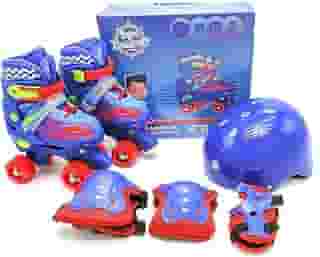Patins Quad Kit Azul - com Kit de Proteção