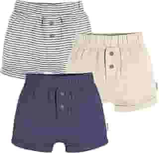Short social Pacote com 3 shorts de malha Gerberbebê-unissex
