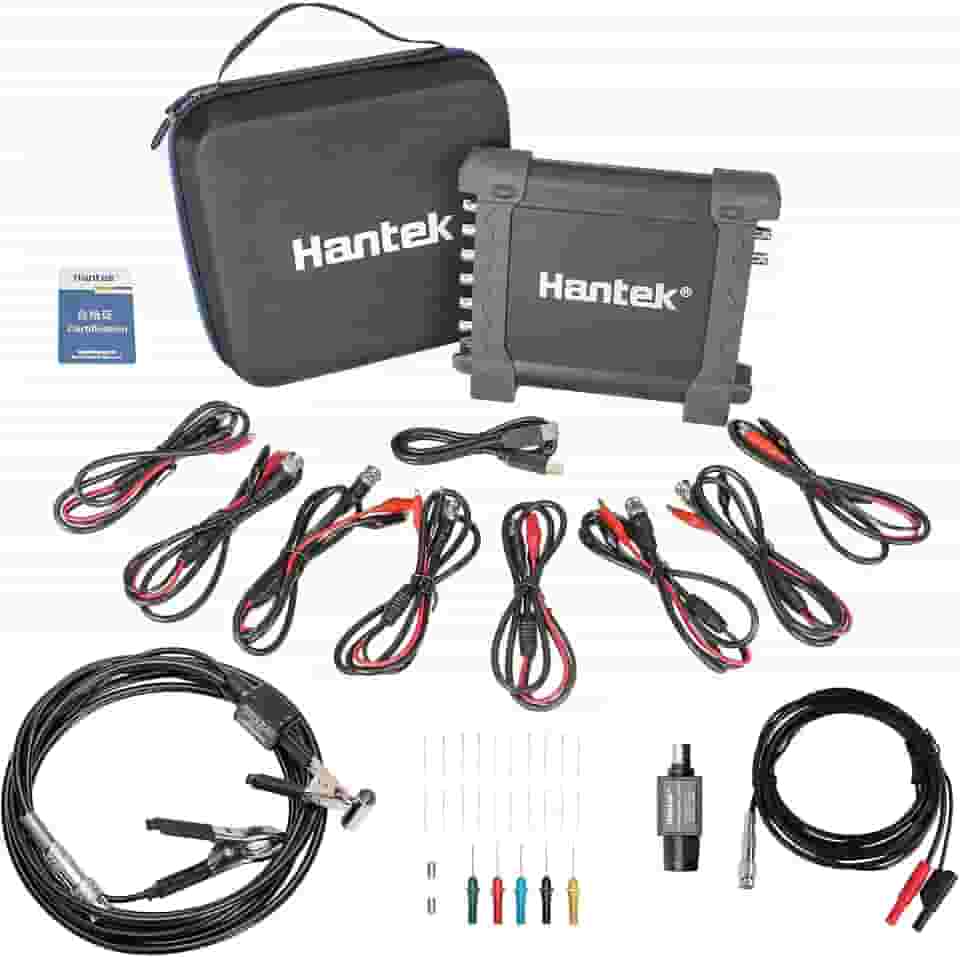 Hantek 1008C+HT201+HT30A+HT307 PC USB 8CH Osciloscópio digital de diagnóstico automotivo/DAQ/Gerador programável