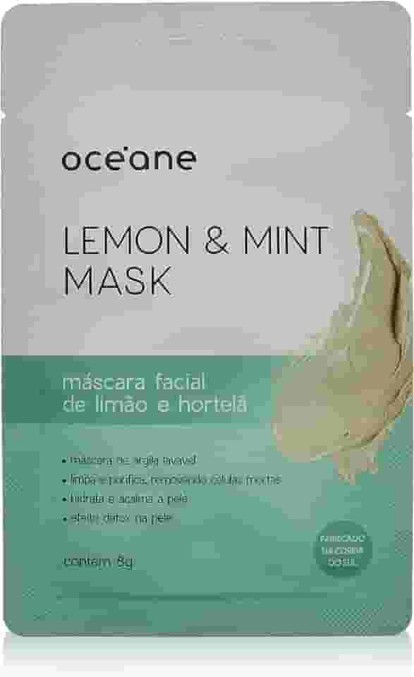 Océane - Máscara Facial Limão e Hortelã, Lemon end Mint Mask, Océane, Océane, Verde