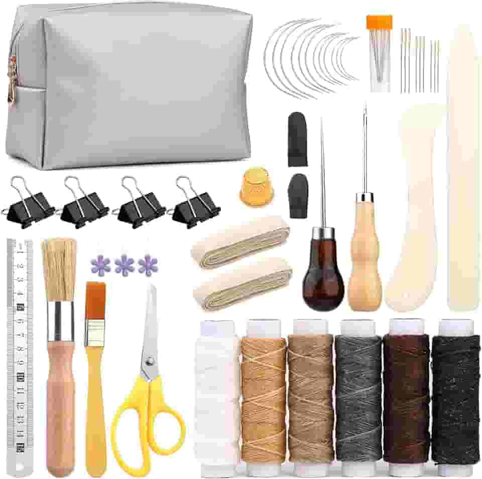 49 peças de ferramentas manuais de encadernação para iniciantes, suprimentos de encadernação com escova de fita de papel e régua de aço para artesanato de encadernação DIY