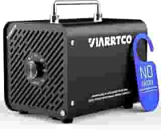VIARRTCO Gerador de máquina de ozônio 30.000 mg/h - 6000 pés quadrados. Remoção de odores da máquina de ozônio para casa e carro com temporizador de 120 min. Tudo preto metálico