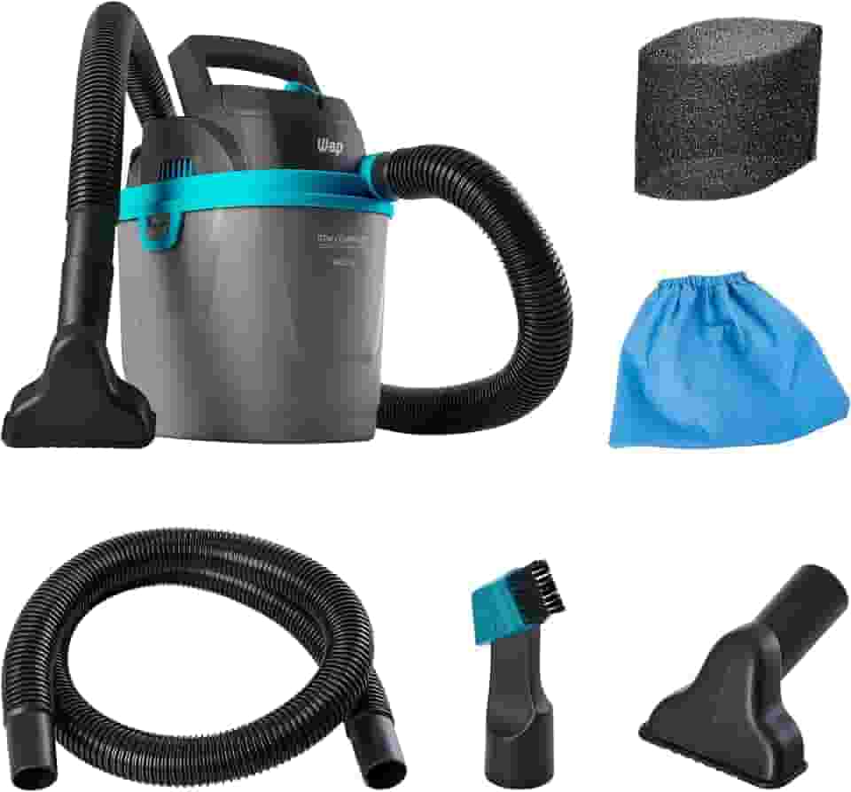 WAP Aspirador de Pó e Água Barril GTW COMPACT, Compacto, 5,5 Litros, com Filtro Lavável, 150mbar 1400W 127V
