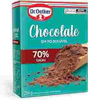 Dr.Oetker Dr. Oetker Chocolate Em Pó Solúvel 70% Cacau Para Saborosas Receitas De Bolos Tortas Brigadeiros E Sobremesas Com Chocolate 200G