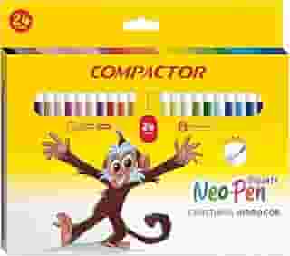 Caneta Hidrográfica Compactor 68000 Neo-Pen Gigante 24 cores