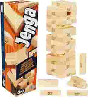 Official Hasbro Games Jenga Game | Digital Die for 6 More Ways to Play | Original Wood Block Game | Stacking Tower | Ages 6+ | 1+ Players | Party Games