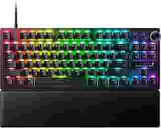 Razer Teclado para jogos Huntsman V3 Pro TKL Esports: interruptores ópticos analógicos com acionamento rápido e acionamento ajustável - teclas de mídia e mostrador - teclas PBT duplas - placa superior